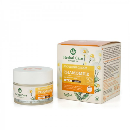 Imagine Farmona Herbal Care cu musetel 50 ml, Crema calmanta si hidratanta zi-noapte pentru ten sensibil